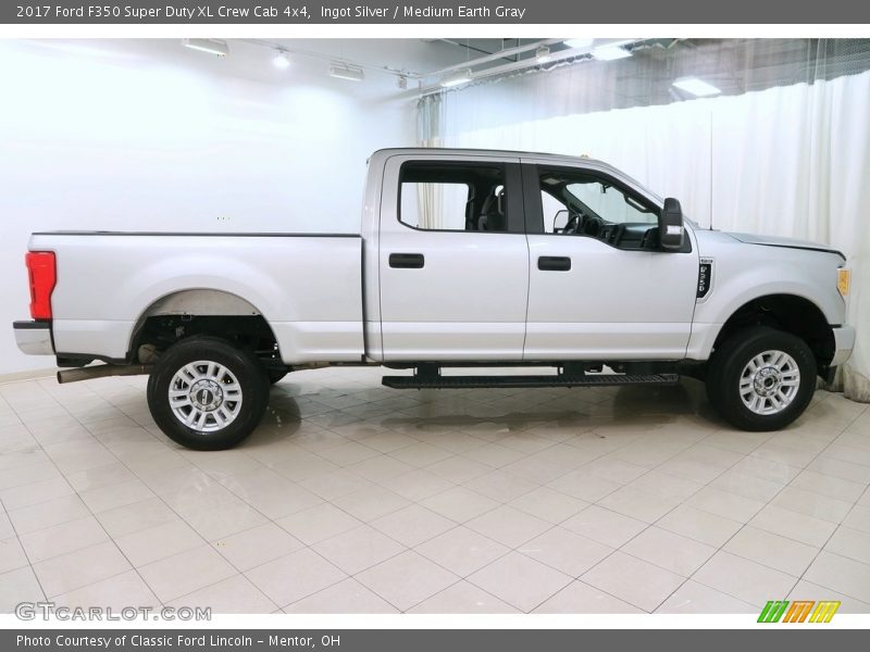 Ingot Silver / Medium Earth Gray 2017 Ford F350 Super Duty XL Crew Cab 4x4