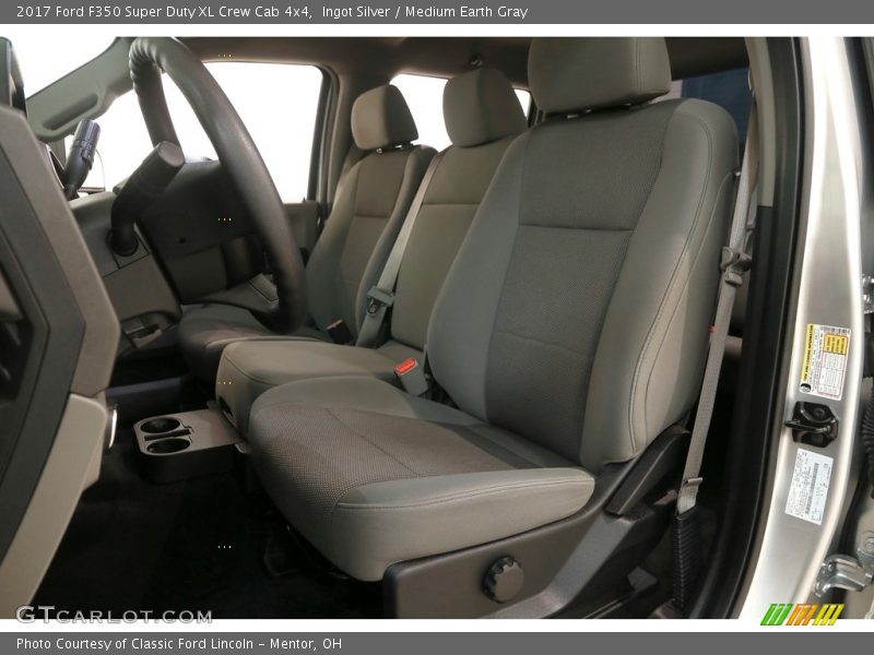 Ingot Silver / Medium Earth Gray 2017 Ford F350 Super Duty XL Crew Cab 4x4