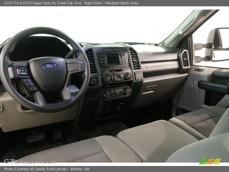 Ingot Silver / Medium Earth Gray 2017 Ford F350 Super Duty XL Crew Cab 4x4
