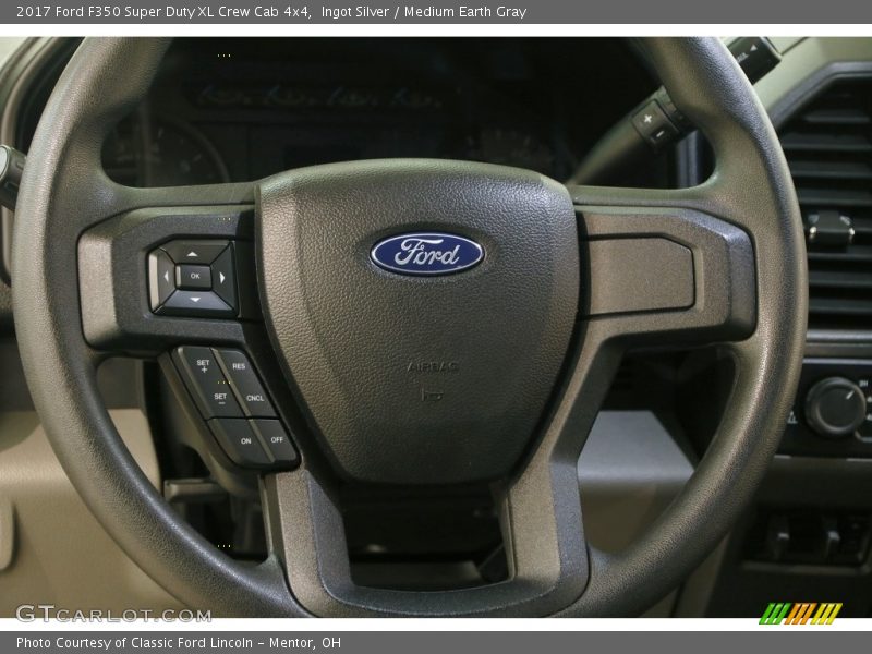 Ingot Silver / Medium Earth Gray 2017 Ford F350 Super Duty XL Crew Cab 4x4