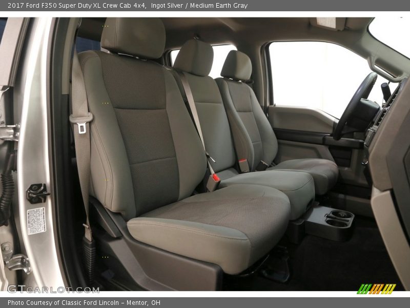Ingot Silver / Medium Earth Gray 2017 Ford F350 Super Duty XL Crew Cab 4x4