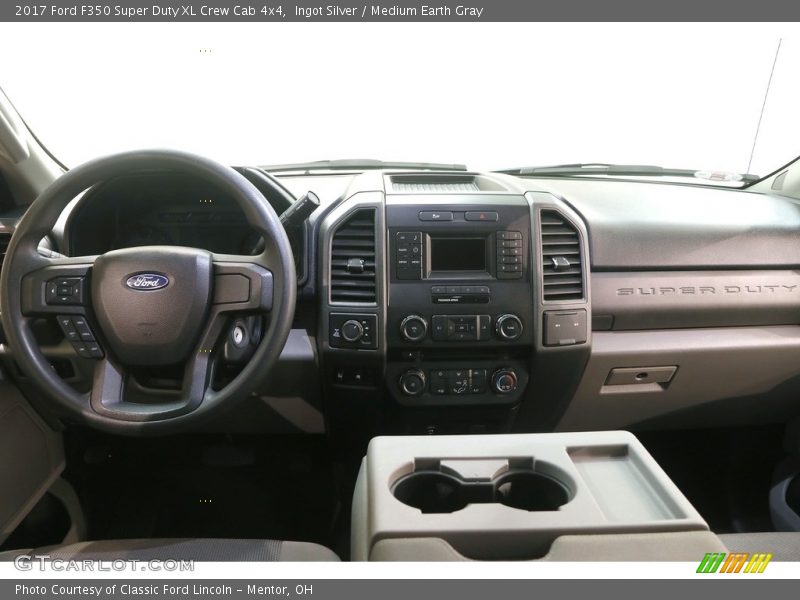 Ingot Silver / Medium Earth Gray 2017 Ford F350 Super Duty XL Crew Cab 4x4