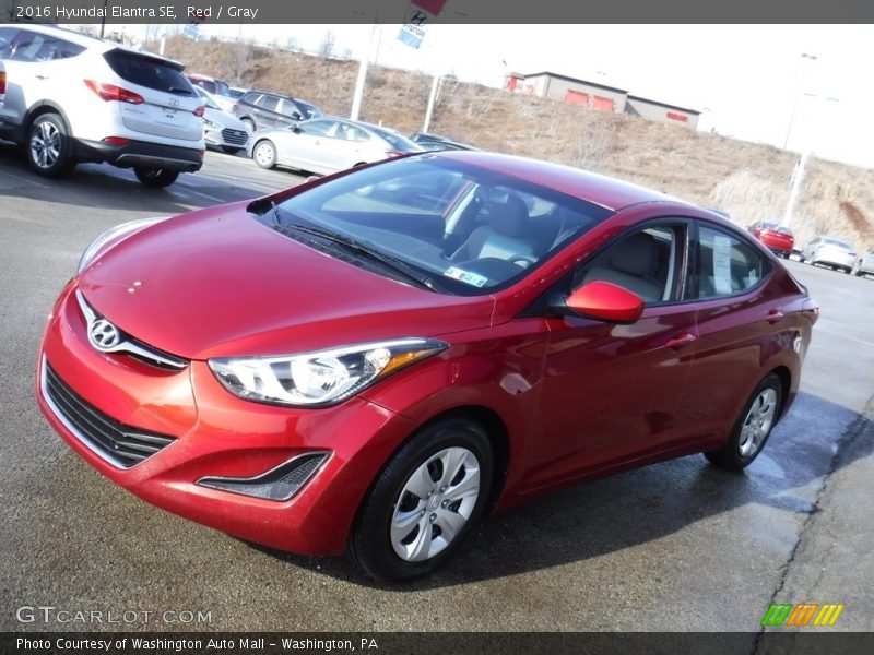 Red / Gray 2016 Hyundai Elantra SE