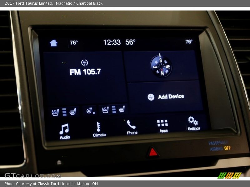 Magnetic / Charcoal Black 2017 Ford Taurus Limited