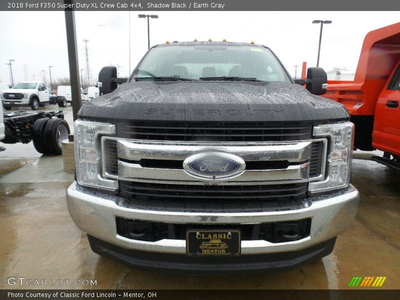 Shadow Black / Earth Gray 2018 Ford F350 Super Duty XL Crew Cab 4x4