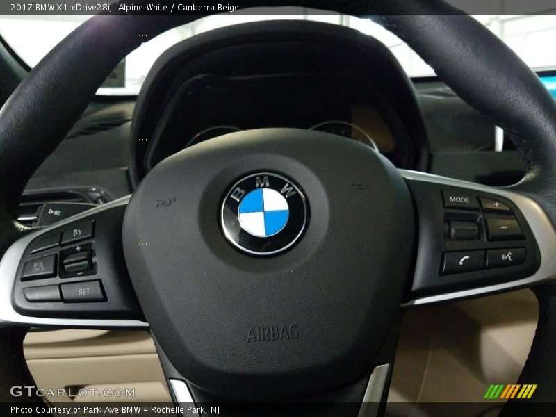Alpine White / Canberra Beige 2017 BMW X1 xDrive28i