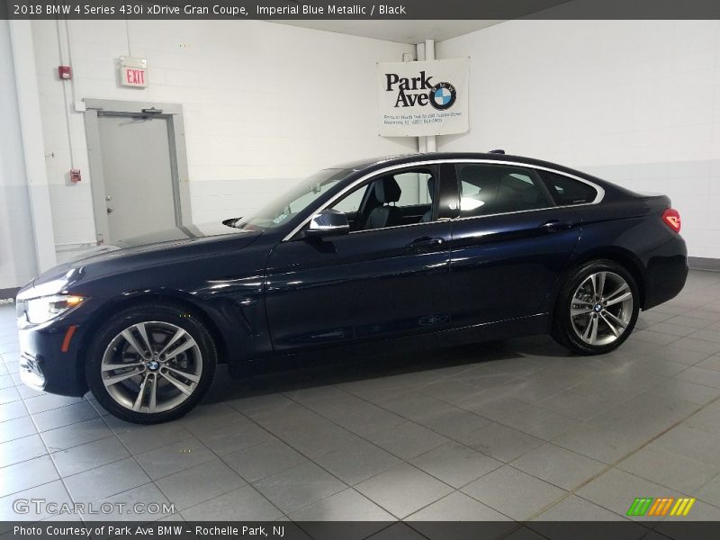 Imperial Blue Metallic / Black 2018 BMW 4 Series 430i xDrive Gran Coupe
