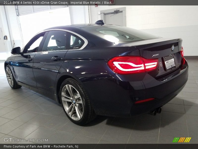 Imperial Blue Metallic / Black 2018 BMW 4 Series 430i xDrive Gran Coupe
