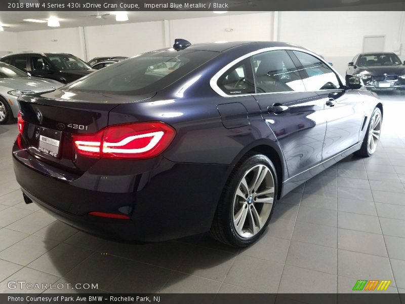 Imperial Blue Metallic / Black 2018 BMW 4 Series 430i xDrive Gran Coupe