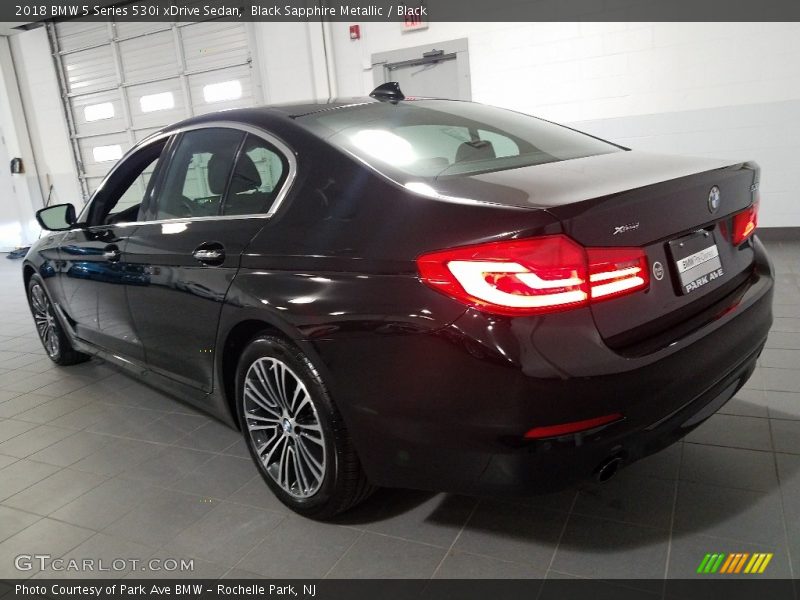 Black Sapphire Metallic / Black 2018 BMW 5 Series 530i xDrive Sedan