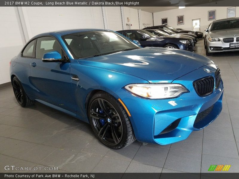 Long Beach Blue Metallic / Dakota Black/Blue Highlight 2017 BMW M2 Coupe
