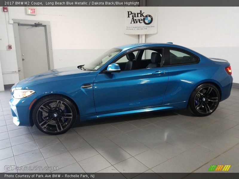 Long Beach Blue Metallic / Dakota Black/Blue Highlight 2017 BMW M2 Coupe