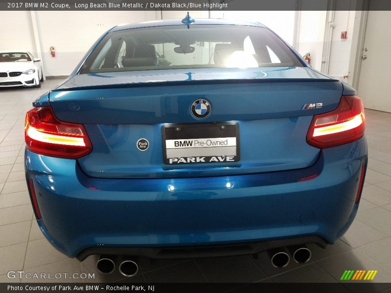 Long Beach Blue Metallic / Dakota Black/Blue Highlight 2017 BMW M2 Coupe