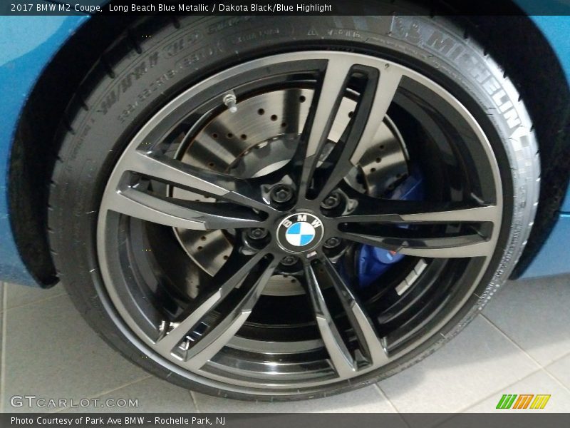 Long Beach Blue Metallic / Dakota Black/Blue Highlight 2017 BMW M2 Coupe