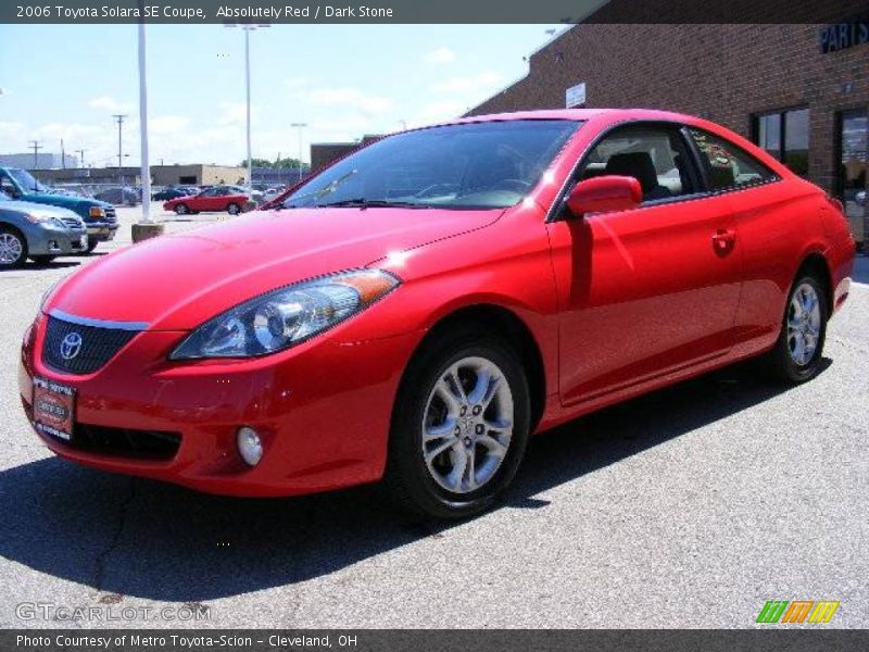 Absolutely Red / Dark Stone 2006 Toyota Solara SE Coupe