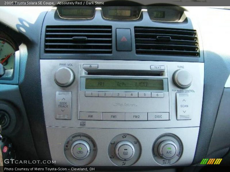 Absolutely Red / Dark Stone 2006 Toyota Solara SE Coupe