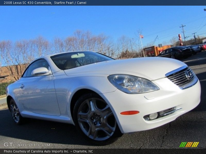 Starfire Pearl / Camel 2008 Lexus SC 430 Convertible