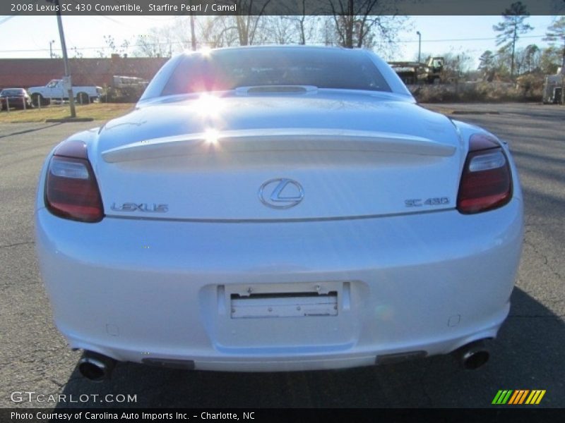 Starfire Pearl / Camel 2008 Lexus SC 430 Convertible