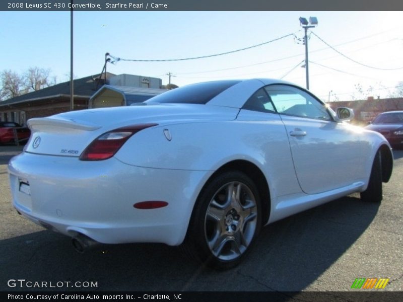 Starfire Pearl / Camel 2008 Lexus SC 430 Convertible