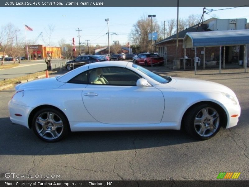 Starfire Pearl / Camel 2008 Lexus SC 430 Convertible