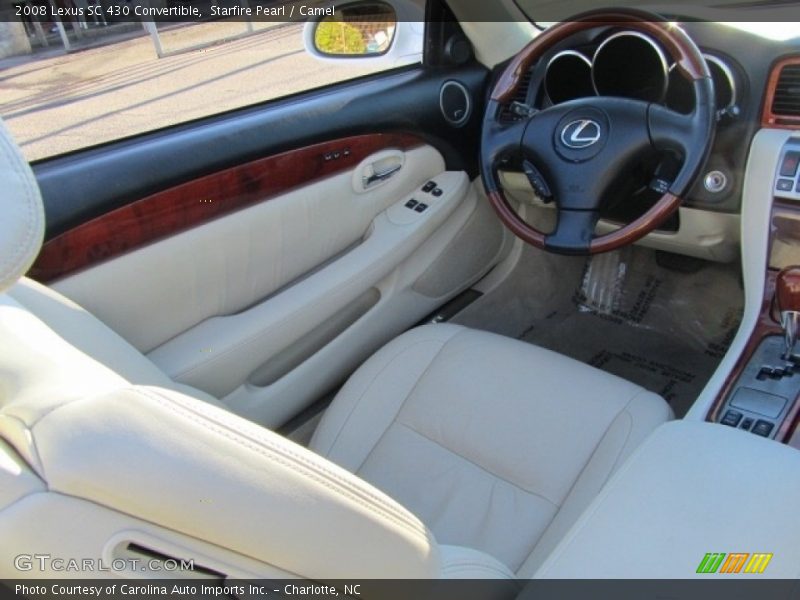 Starfire Pearl / Camel 2008 Lexus SC 430 Convertible
