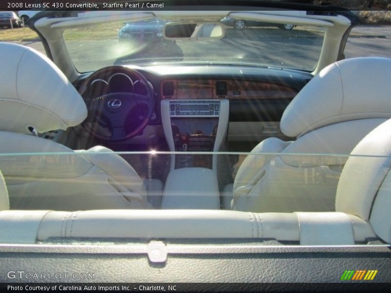 Starfire Pearl / Camel 2008 Lexus SC 430 Convertible