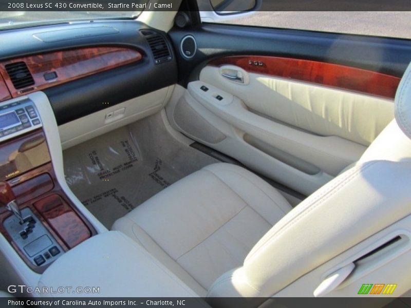 Starfire Pearl / Camel 2008 Lexus SC 430 Convertible