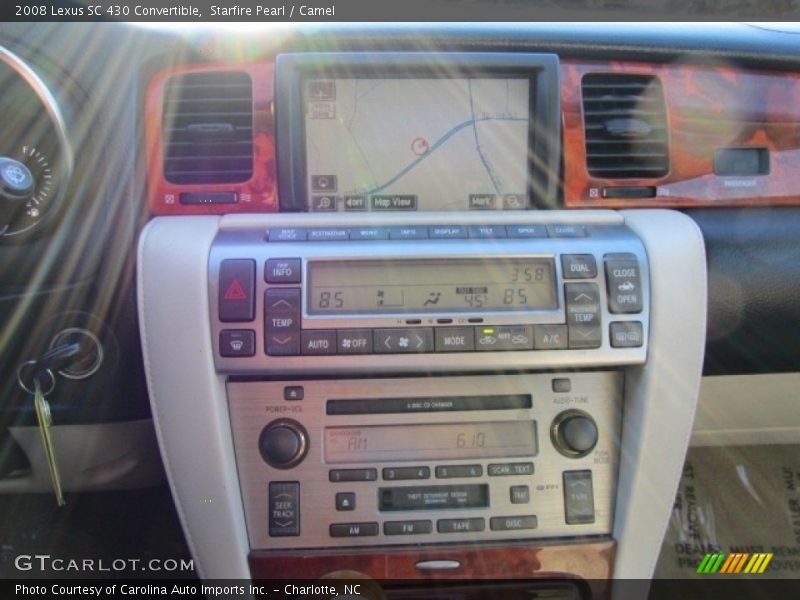 Starfire Pearl / Camel 2008 Lexus SC 430 Convertible