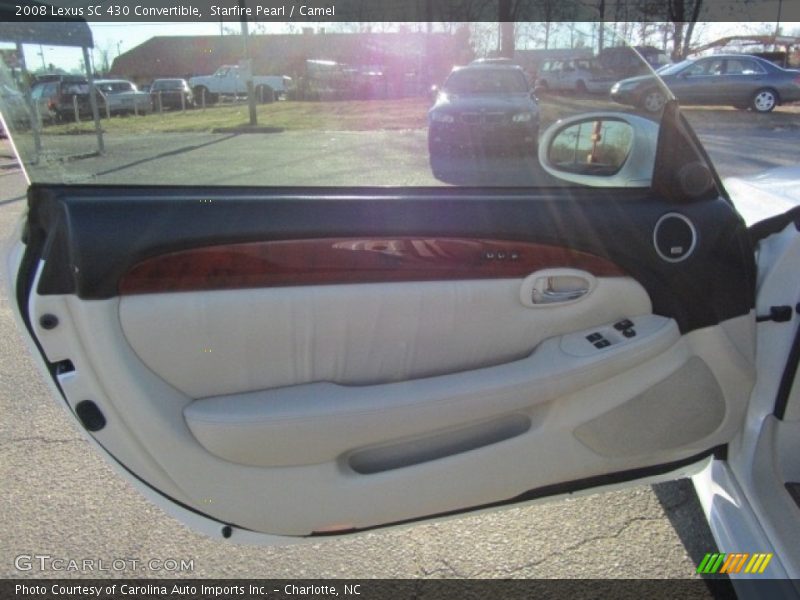 Starfire Pearl / Camel 2008 Lexus SC 430 Convertible