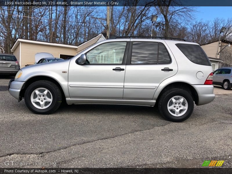 Brilliant Silver Metallic / Grey 1999 Mercedes-Benz ML 320 4Matic