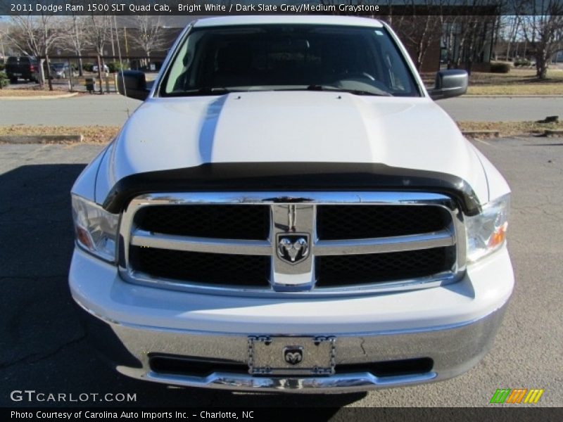 Bright White / Dark Slate Gray/Medium Graystone 2011 Dodge Ram 1500 SLT Quad Cab