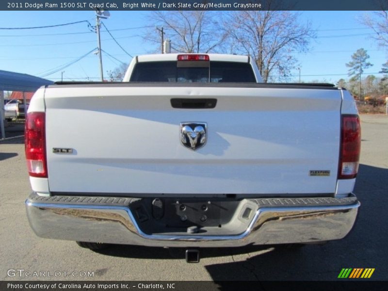 Bright White / Dark Slate Gray/Medium Graystone 2011 Dodge Ram 1500 SLT Quad Cab