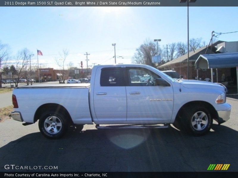 Bright White / Dark Slate Gray/Medium Graystone 2011 Dodge Ram 1500 SLT Quad Cab