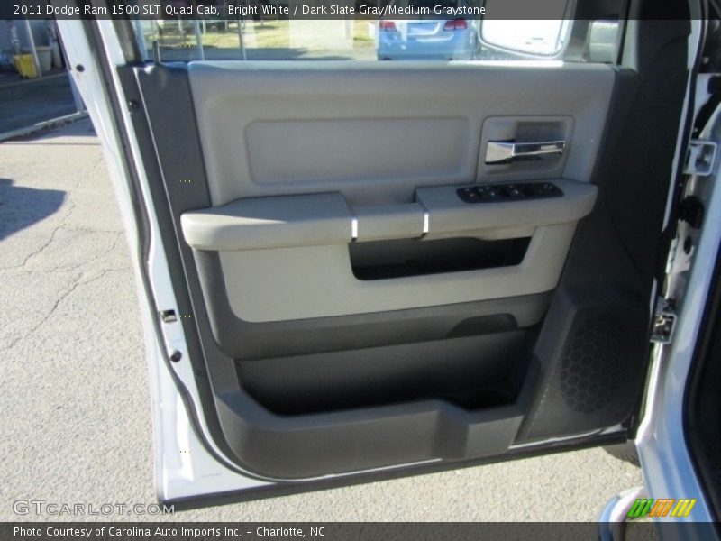 Bright White / Dark Slate Gray/Medium Graystone 2011 Dodge Ram 1500 SLT Quad Cab