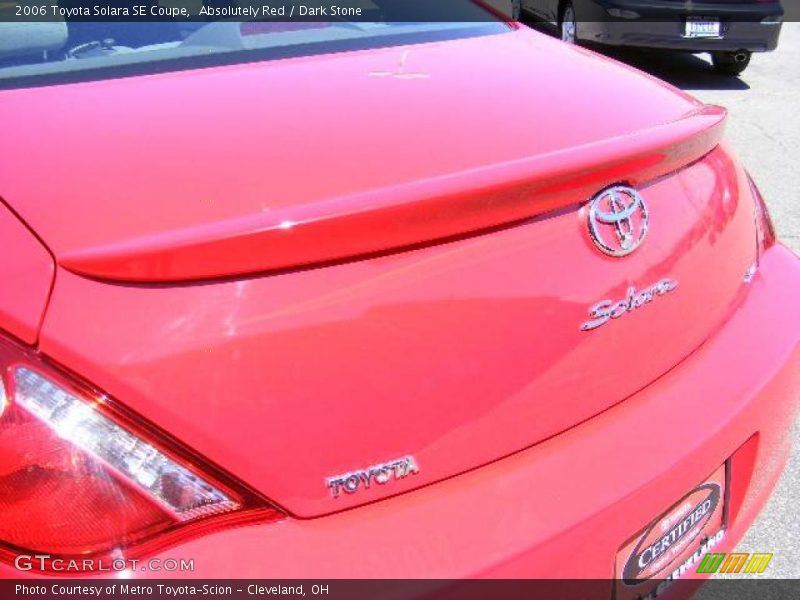 Absolutely Red / Dark Stone 2006 Toyota Solara SE Coupe