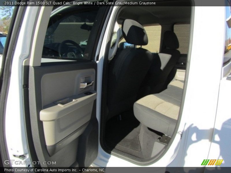 Bright White / Dark Slate Gray/Medium Graystone 2011 Dodge Ram 1500 SLT Quad Cab