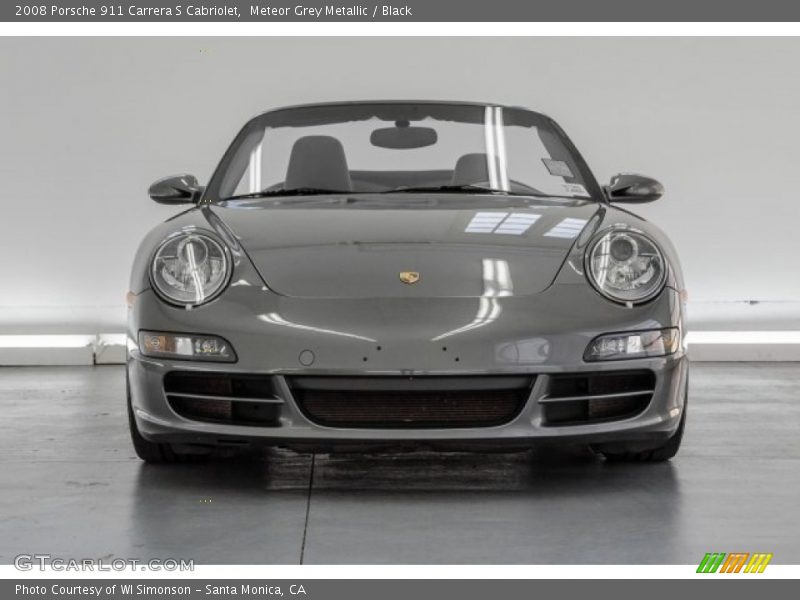 Meteor Grey Metallic / Black 2008 Porsche 911 Carrera S Cabriolet
