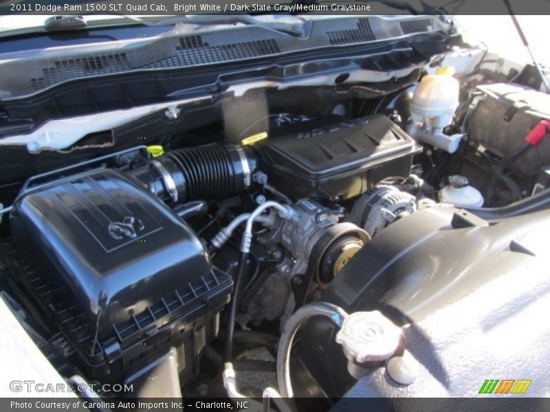 Bright White / Dark Slate Gray/Medium Graystone 2011 Dodge Ram 1500 SLT Quad Cab