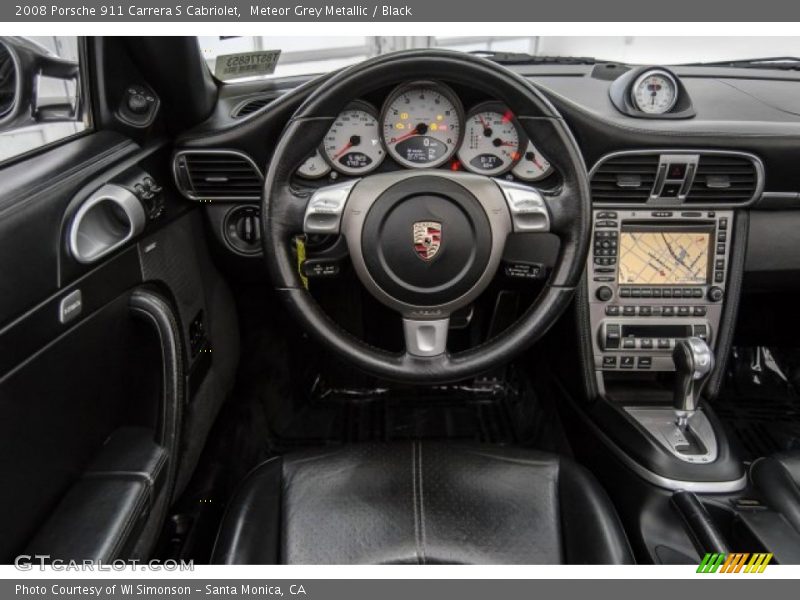 Meteor Grey Metallic / Black 2008 Porsche 911 Carrera S Cabriolet