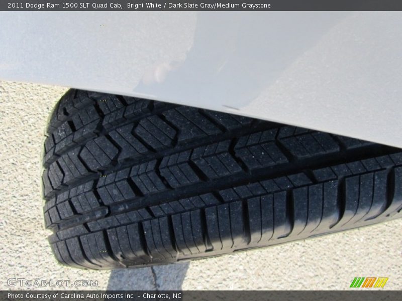 Bright White / Dark Slate Gray/Medium Graystone 2011 Dodge Ram 1500 SLT Quad Cab