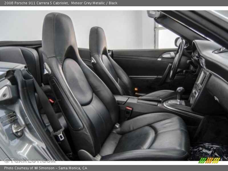 Meteor Grey Metallic / Black 2008 Porsche 911 Carrera S Cabriolet