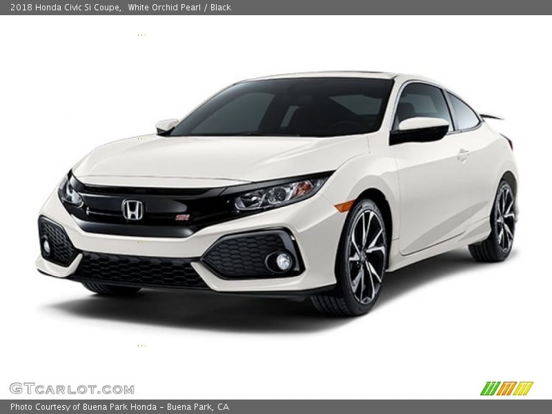 White Orchid Pearl / Black 2018 Honda Civic Si Coupe