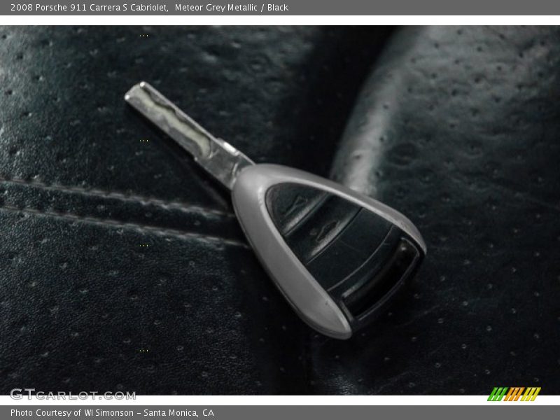 Meteor Grey Metallic / Black 2008 Porsche 911 Carrera S Cabriolet