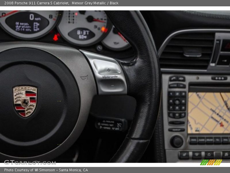 Meteor Grey Metallic / Black 2008 Porsche 911 Carrera S Cabriolet