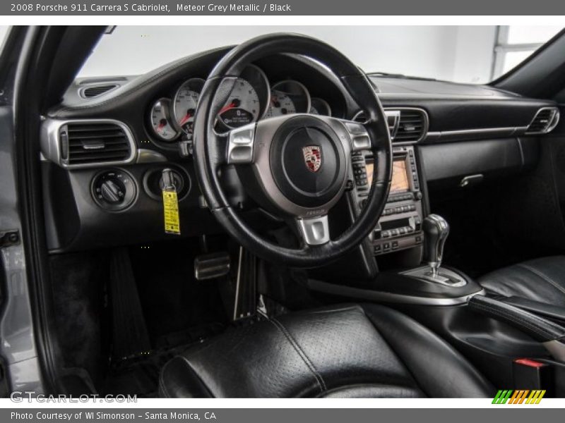 Meteor Grey Metallic / Black 2008 Porsche 911 Carrera S Cabriolet