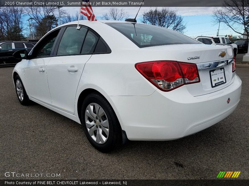 Summit White / Jet Black/Medium Titanium 2016 Chevrolet Cruze Limited LS