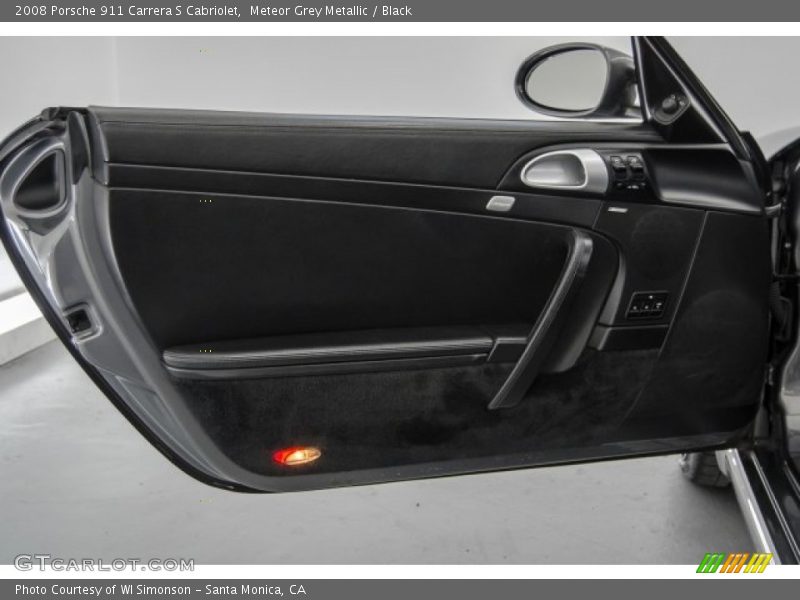 Meteor Grey Metallic / Black 2008 Porsche 911 Carrera S Cabriolet