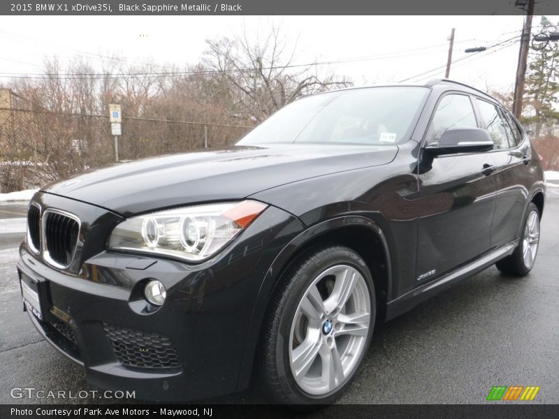 Black Sapphire Metallic / Black 2015 BMW X1 xDrive35i