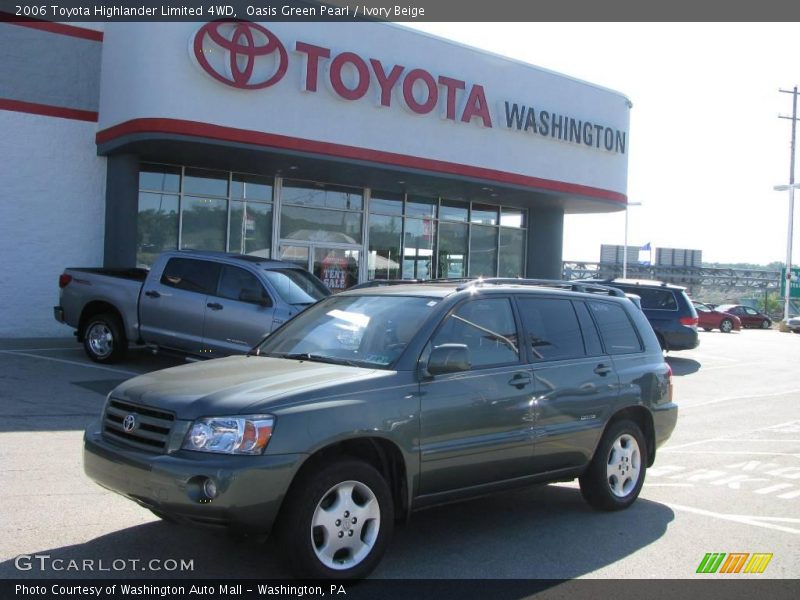 Oasis Green Pearl / Ivory Beige 2006 Toyota Highlander Limited 4WD