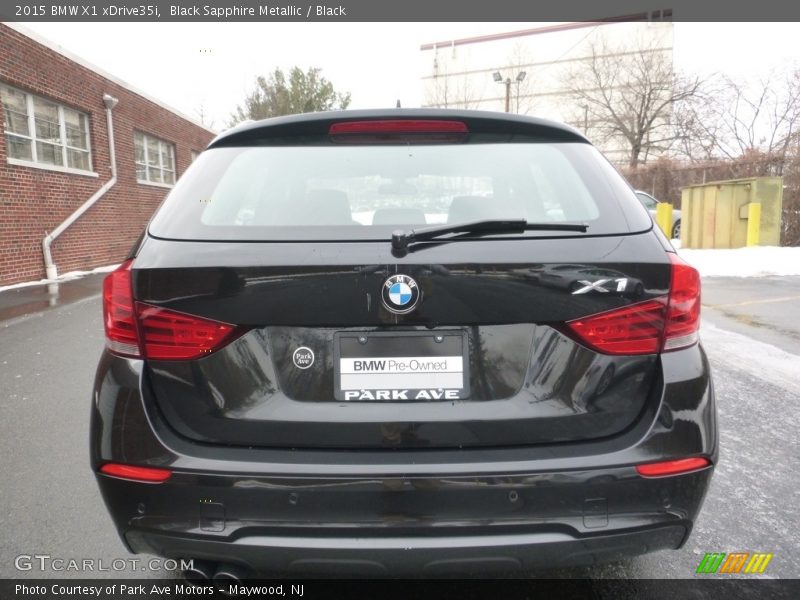 Black Sapphire Metallic / Black 2015 BMW X1 xDrive35i